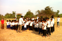 カンボジア地雷撤去キャンペーン活動